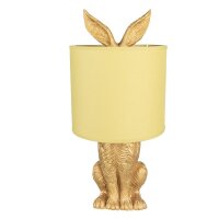 6LMC0013 Clayre & Eef Tischlampe Hasenlampe Polyresin 43 cm