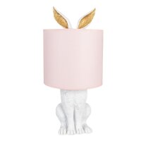 6LMC0013 Clayre & Eef Tischlampe Hasenlampe Polyresin 43 cm