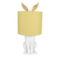 6LMC0013 Clayre & Eef Tischlampe Hasenlampe Polyresin 43 cm