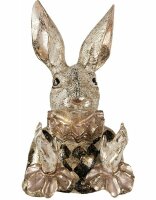 6PR3888 Clayre & Eef Figur Hase Büste beige/gold...