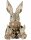 6PR3888 Clayre & Eef Figur Hase Büste beige/gold 14 x 13 x 24 cm Polyresin Osterdeko