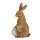 6PR5009 Clayre & Eef Figur Hase Kaninchen braun Küken im Korb und Ei 14 cm Osterdeko