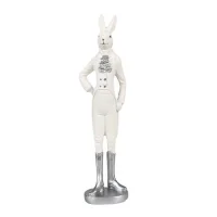 6PR4044 Clayre & Eef Figur Hase Kaninchen 20 cm weiss...