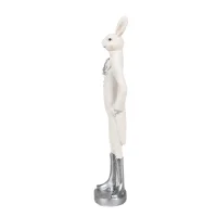 6PR4044 Clayre & Eef Figur Hase Kaninchen 20 cm weiss...