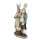 6PR4025 Clayre & Eef Figur Hasenpaar 26 cm braun Polyresin Frühling Osterdeko