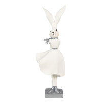 6PR4048 Clayre & Eef Figur Hase Kaninchen 37 cm weiss...