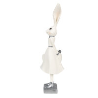 6PR4048 Clayre & Eef Figur Hase Kaninchen 37 cm weiss...