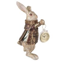 6PR1253 Clayre & Eef Figur Hase mit Taschenuhr...