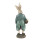 6PR4023 Clayre & Eef Figur Hase 38 cm braun/grün Polyresin Frühling Osterdeko