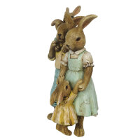 6PR3274 Clayre & Eef Figur Kaninchen Hasenfamilie 15...