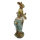 6PR3275 Clayre & Eef Figur Kaninchen Hase Vater mit Sohn auf Rücken 15 cm Osterdeko