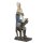 6PR3160 Clayre & Eef Figur Hase mit Gold-Fliege edel 41 cm mit Samt Polyresin Osterdeko