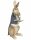 6PR3159 Clayre & Eef Figur Hase mit Gold-Fliege edel 40 cm mit Samt Polyresin Osterdeko