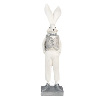 6PR4047 Clayre & Eef Figur Hase Kaninchen 36 cm weiss...