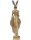 6PR3598 Clayre & Eef Figur Hasenfrau edel 33 cm goldfarbig Polyresin Osterdeko