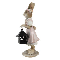 6PR3552 Clayre & Eef Figur Hase Kaninchen mit Laterne...