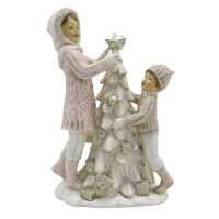 6PR3648 Clayre & Eef Figur Winterkinder mit...