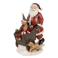 6PR4929 Clayre & Eef Figur Weihnachtsmann mit...