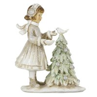 6PR4809 Clayre & Eef Figur Winterkind 12 cm Kind...