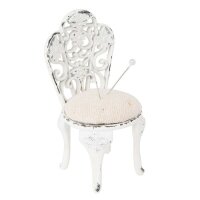 6Y2317 Clayre & Eef Shabby-Stuhl mit Stecknadelkissen...