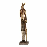 6PR3497 Clayre & Eef Figur Hase mit Regenschirm 51 cm...