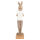 6PR5000 Clayre & Eef Figur Hase mit Cupcake 28 cm braun/beige Polyresin Osterdeko