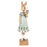 6PR5002 Clayre & Eef Figur Hase mit Cupcake 28 cm...