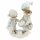 6PR4804 Clayre & Eef Figur Winterkinder 19 cm Kinder beige Weihnachtsdeko Polyresin