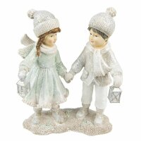 6PR4805 Clayre & Eef Figur Winterkinder 19 cm Kinder...