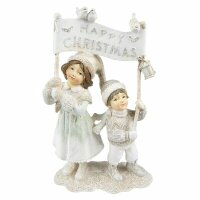 6PR4806 Clayre & Eef Figur Winterkinder 23 cm Kinder...