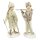 6PR4795 Clayre & Eef 2er Set Figur Winterkinder 14 cm Kinder beige Polyresin Winterdeko