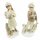 6PR4794 Clayre & Eef 2er Set Figur Winterkinder 22 cm Kinder beige Polyresin Winterdeko