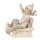 6PR4912 Clayre & Eef Figur Winterkind Junge auf Schlitten rosa Polyresin Winterdeko