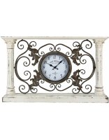 5KL0213 Clayre & Eef Uhr stehend 76 x 48 cm weiss...