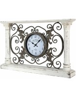 5KL0213 Clayre & Eef Uhr stehend 76 x 48 cm weiss...