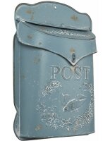 6Y4239 Clayre & Eef Briefkasten blau aus Metall...