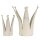 6Y4599 Clayre & Eef 2x Figur Krone 37 und 26 cm beige Metall