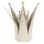 6Y4599 Clayre & Eef 2x Figur Krone 37 und 26 cm beige Metall