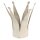 6Y4599 Clayre & Eef 2x Figur Krone 37 und 26 cm beige Metall