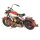 MO0024 Clayre & Eef Dekoratives Miniatur-Motorrad Metall/Kunststoff rot 42 x 17 x 24 cm