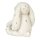 6PR2928 Clayre & Eef Vintage Figur Hund mit Schlappohren weiss 16 cm Polyresin