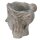 6TE0409S Clayre & Eef Blumentopf Kopf Innenblumentopf 14 x 16 x 17 cm grau Stein