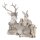 6PR4651 Clayre & Eef Figur Tiere / Hirsch 16 cm grau Winterdekoration