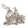 6PR4651 Clayre & Eef Figur Tiere / Hirsch 16 cm grau Winterdekoration