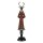 6PR4618 Clayre & Eef Figur Hirsch-Frau 35 cm rot Polyresin Weihnachtsdeko