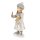 6PR4667 Clayre & Eef Figur Winterkind 19 cm Kind Mädchen mit Puppe grau/weiss Polyresin