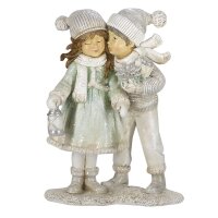 6PR4803 Clayre & Eef Figur Winterkinder 18 cm Kinder...