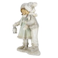 6PR4803 Clayre & Eef Figur Winterkinder 18 cm Kinder...