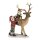 6PR4672 Clayre & Eef Figur Winterkinder auf Rentier 22 cm Polyresin Weihnachtsdekoration