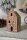6CE1745 Clayre & Eef Teelichthalter Lebkuchenhaus Porzellan Haus braun Teelicht 7x7x15cm